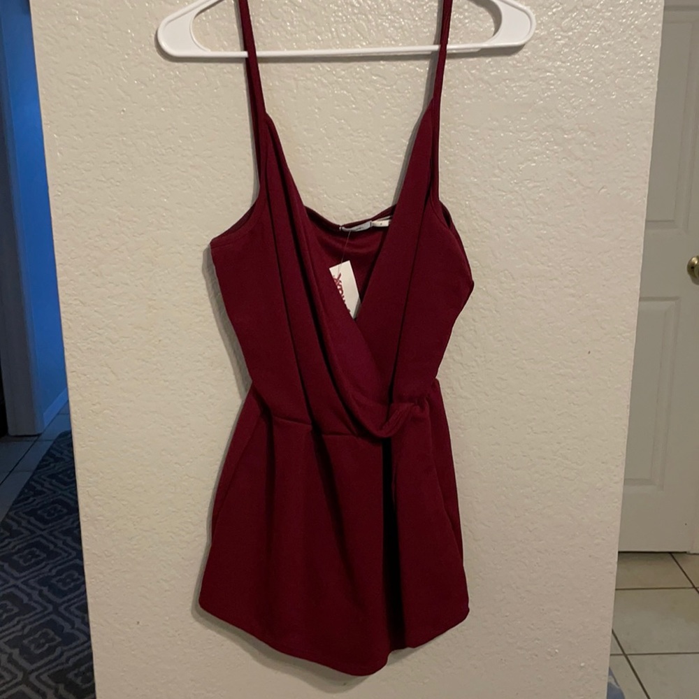 Maroon romper